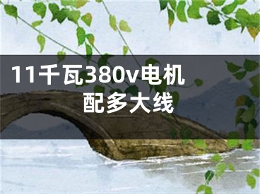 11千瓦380v电机配多大线