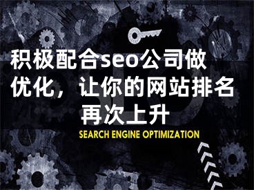 积极配合seo公司做优化，让你的网站排名再次上升