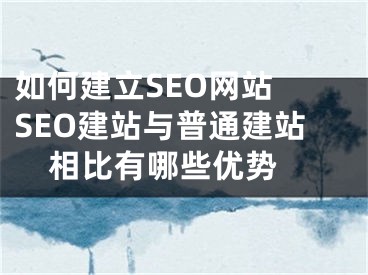 如何建立SEO网站 SEO建站与普通建站相比有哪些优势 