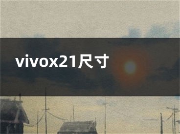 vivox21尺寸