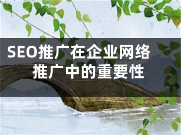 SEO推广在企业网络推广中的重要性