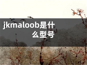 jkmaloob是什么型号