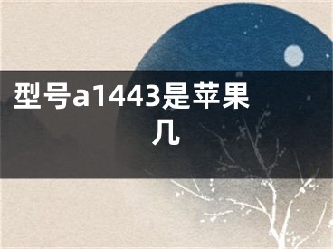 型号a1443是苹果几