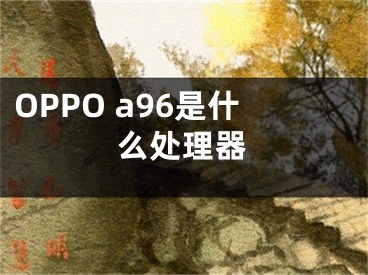 OPPO a96是什么处理器