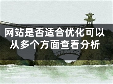 网站是否适合优化可以从多个方面查看分析