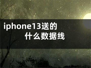 iphone13送的什么数据线