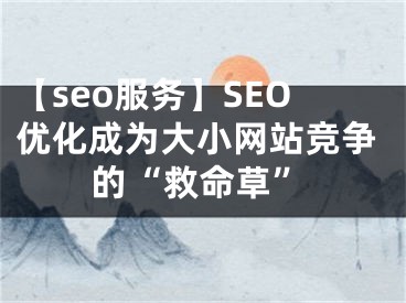 【seo服务】SEO优化成为大小网站竞争的“救命草”