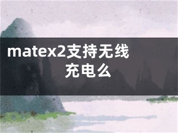 matex2支持无线充电么