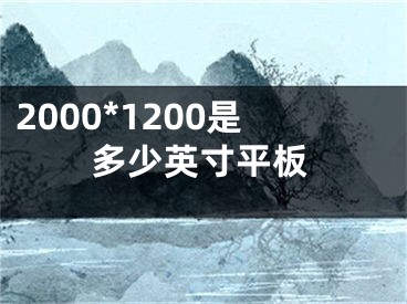 2000*1200是多少英寸平板