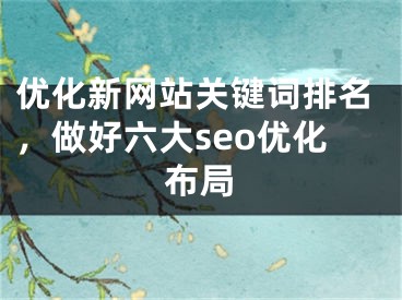 优化新网站关键词排名，做好六大seo优化布局