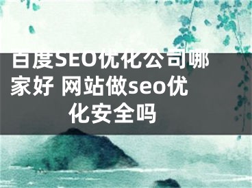 百度SEO优化公司哪家好 网站做seo优化安全吗 