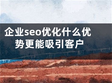 企业seo优化什么优势更能吸引客户 