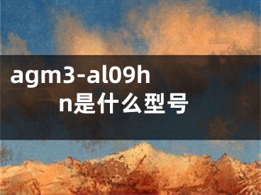 agm3-al09hn是什么型号