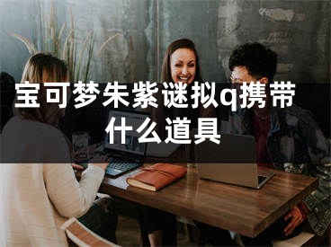 宝可梦朱紫谜拟q携带什么道具