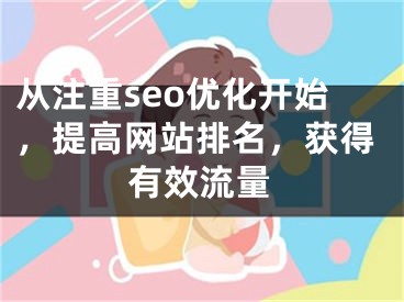 从注重seo优化开始，提高网站排名，获得有效流量