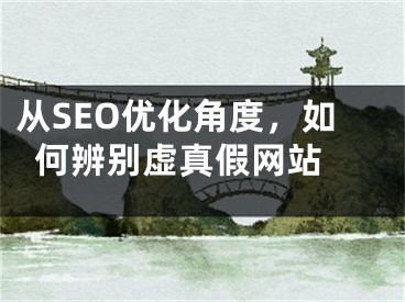 从SEO优化角度，如何辨别虚真假网站 