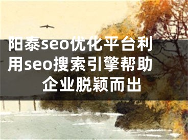阳泰seo优化平台利用seo搜索引擎帮助企业脱颖而出