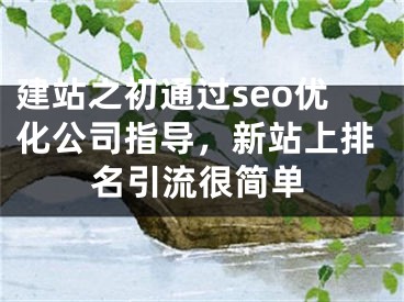 建站之初通过seo优化公司指导，新站上排名引流很简单