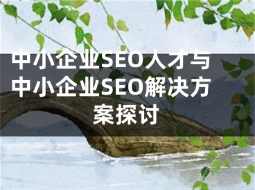 中小企业SEO人才与中小企业SEO解决方案探讨