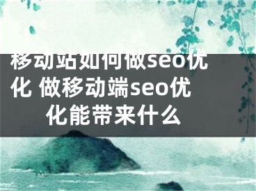 移动站如何做seo优化 做移动端seo优化能带来什么 