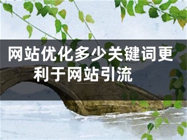 网站优化多少关键词更利于网站引流 