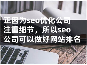 正因为seo优化公司注重细节，所以seo公司可以做好网站排名