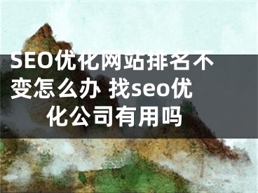 SEO优化网站排名不变怎么办 找seo优化公司有用吗 