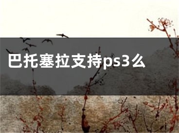 巴托塞拉支持ps3么