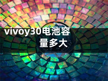 vivoy30电池容量多大