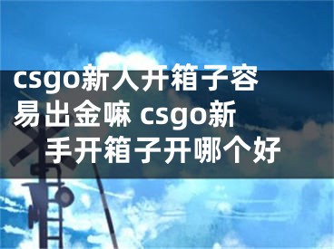 csgo新人开箱子容易出金嘛 csgo新手开箱子开哪个好