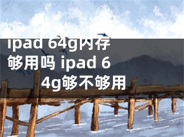 ipad 64g内存够用吗 ipad 64g够不够用