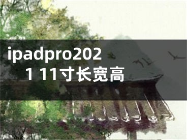 ipadpro2021 11寸长宽高