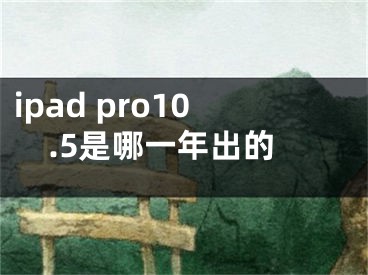 ipad pro10.5是哪一年出的