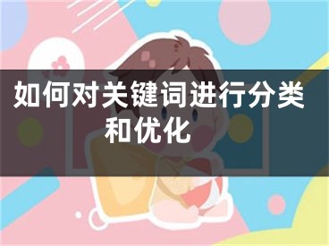 如何对关键词进行分类和优化 