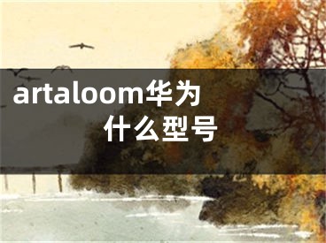 artaloom华为什么型号