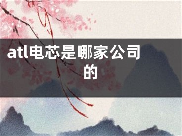 atl电芯是哪家公司的