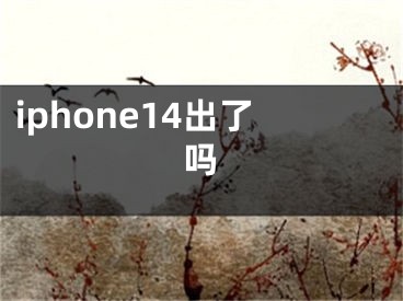 iphone14出了吗