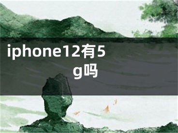 iphone12有5g吗