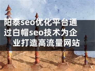 阳泰seo优化平台通过白帽seo技术为企业打造高流量网站