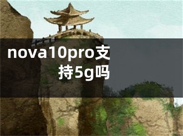 nova10pro支持5g吗