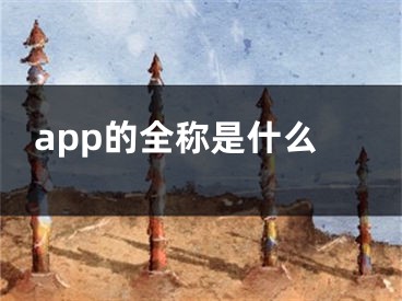 app的全称是什么