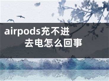 airpods充不进去电怎么回事