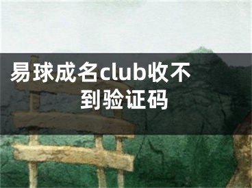 易球成名club收不到验证码