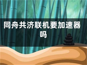 同舟共济联机要加速器吗