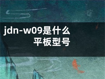 jdn-w09是什么平板型号