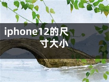 iphone12的尺寸大小