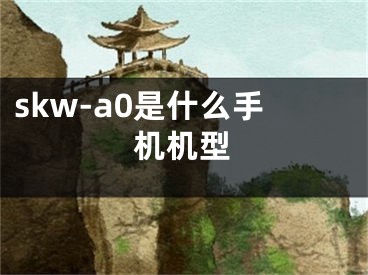 skw-a0是什么手机机型