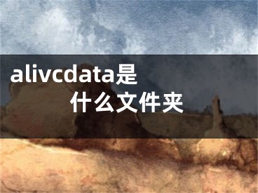 alivcdata是什么文件夹