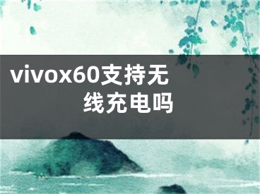 vivox60支持无线充电吗