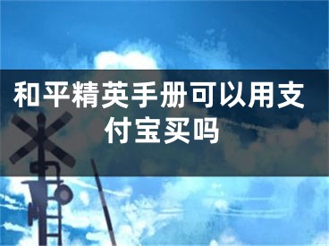 和平精英手册可以用支付宝买吗